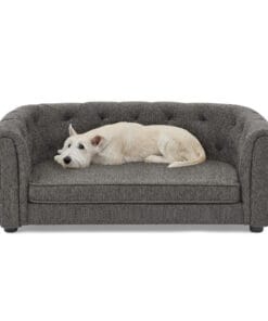 Dog Sofa With Arc-shaped Backrest And Armrests