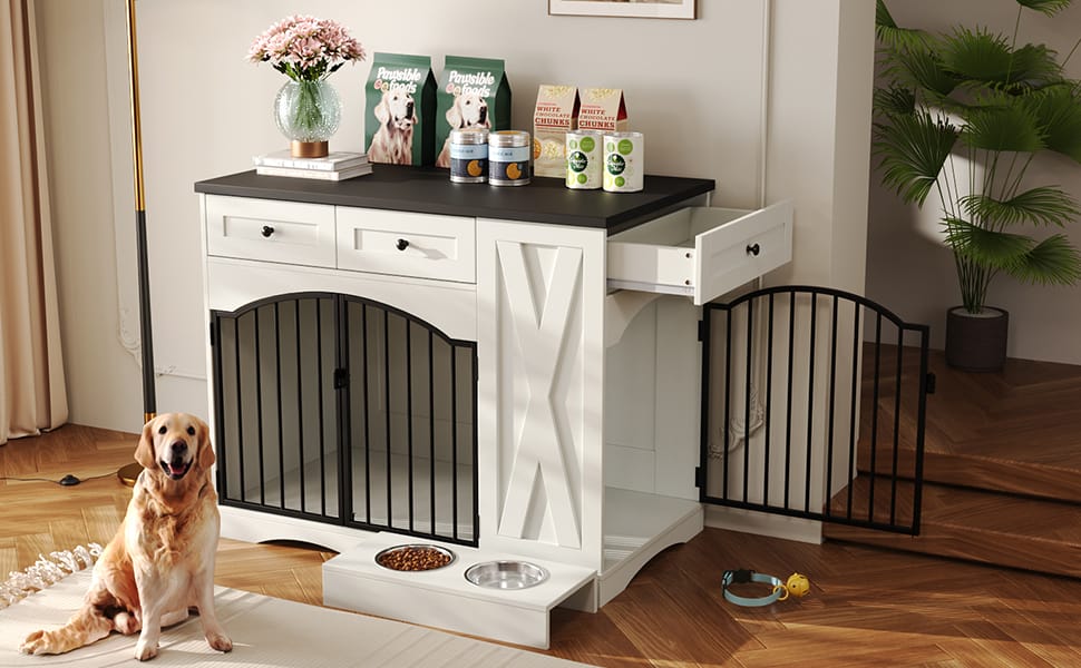 43.3" Farmhouse Dog Crate