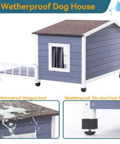 Deluxe Wooden Dog House