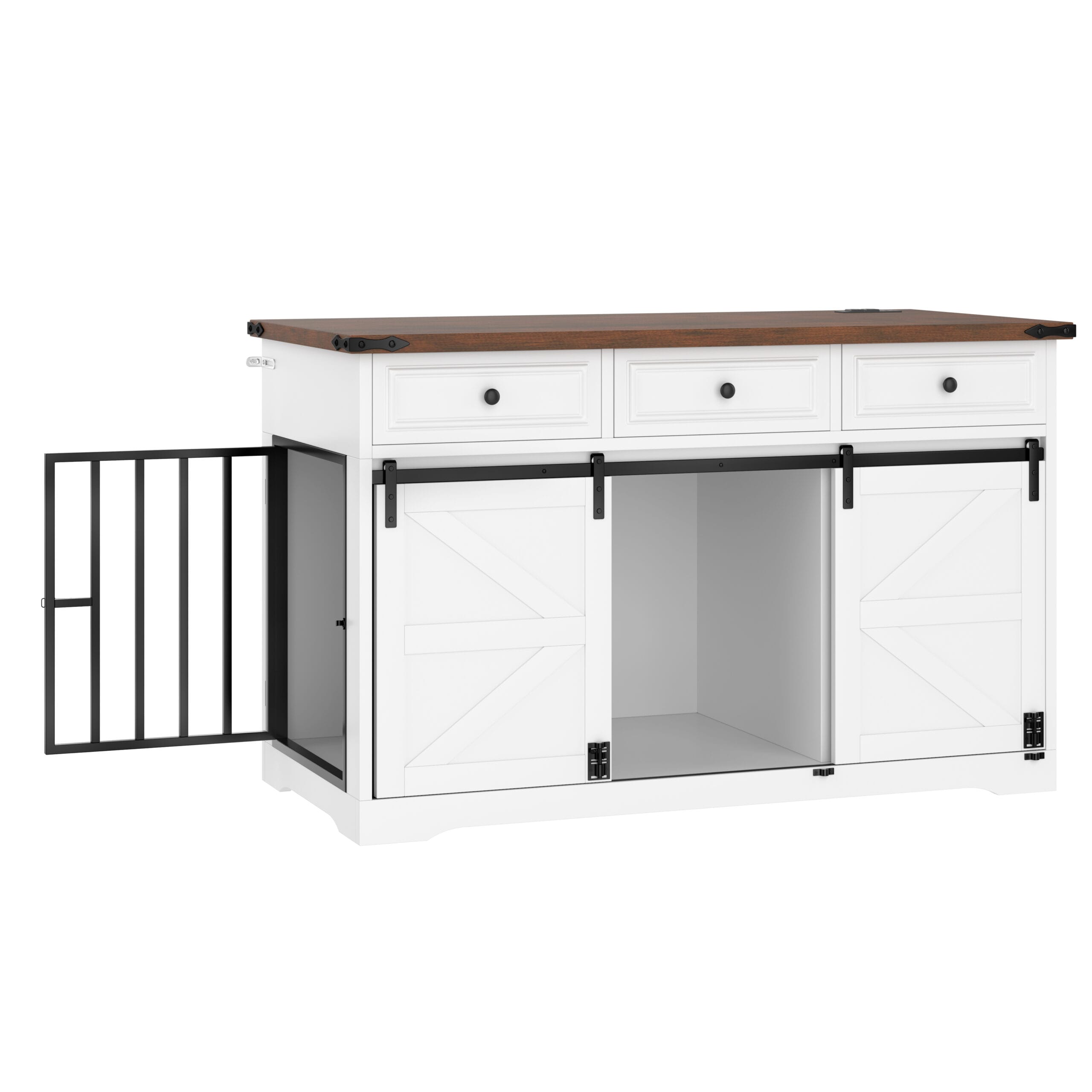 55.1" Dog Crate Furniture