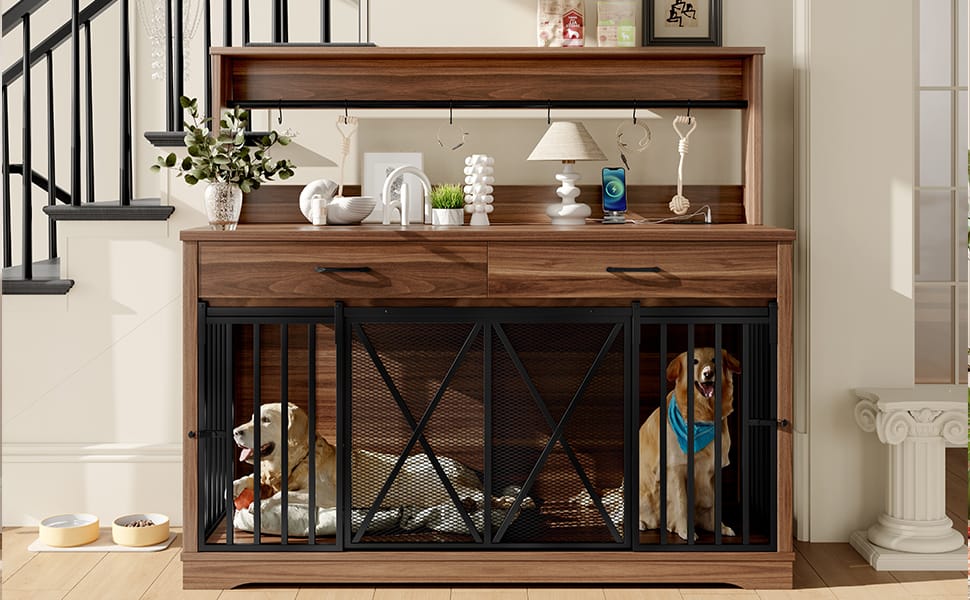 55.1" Heavy Duty Dog Cage Table - Image 10