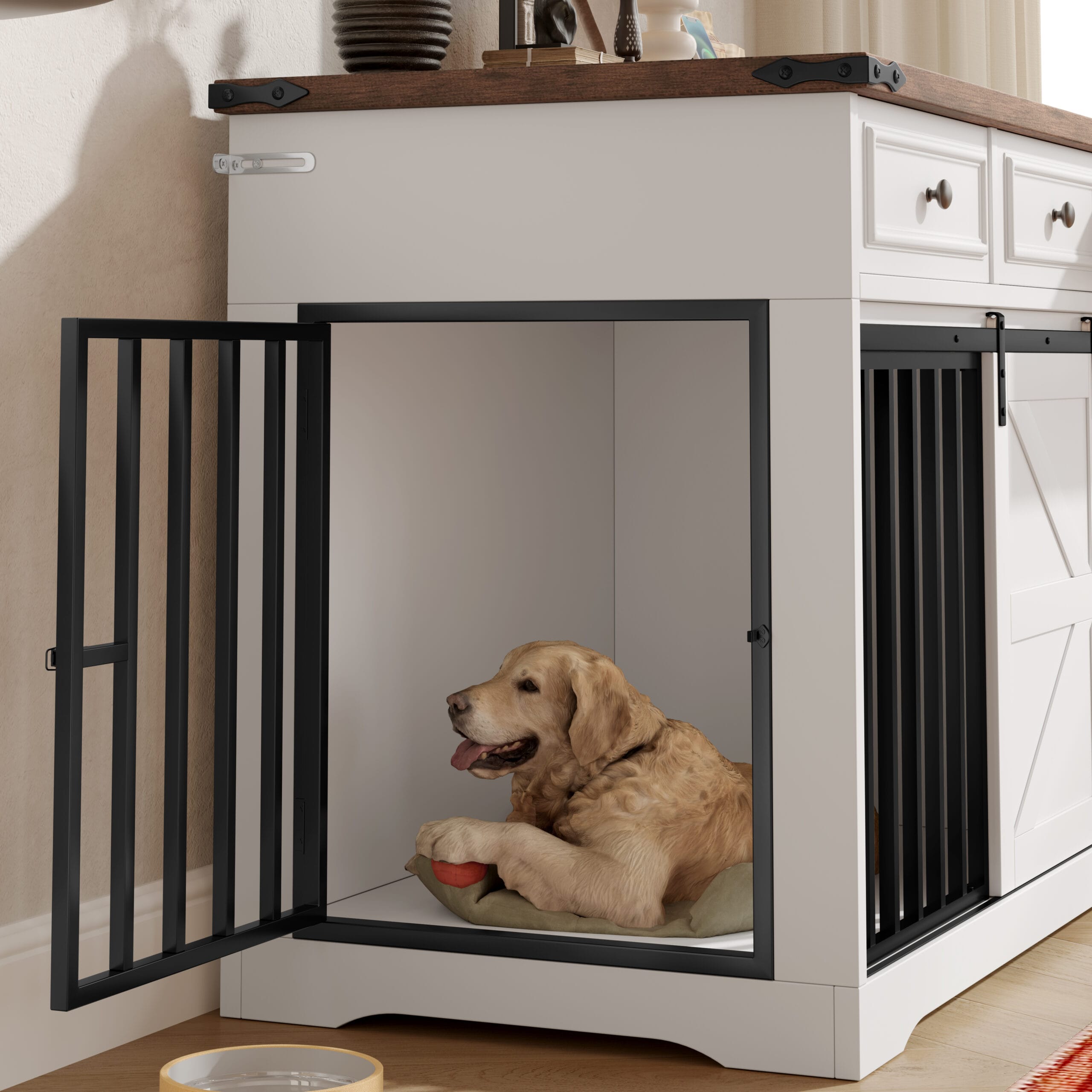 55.1" Dog Crate Furniture