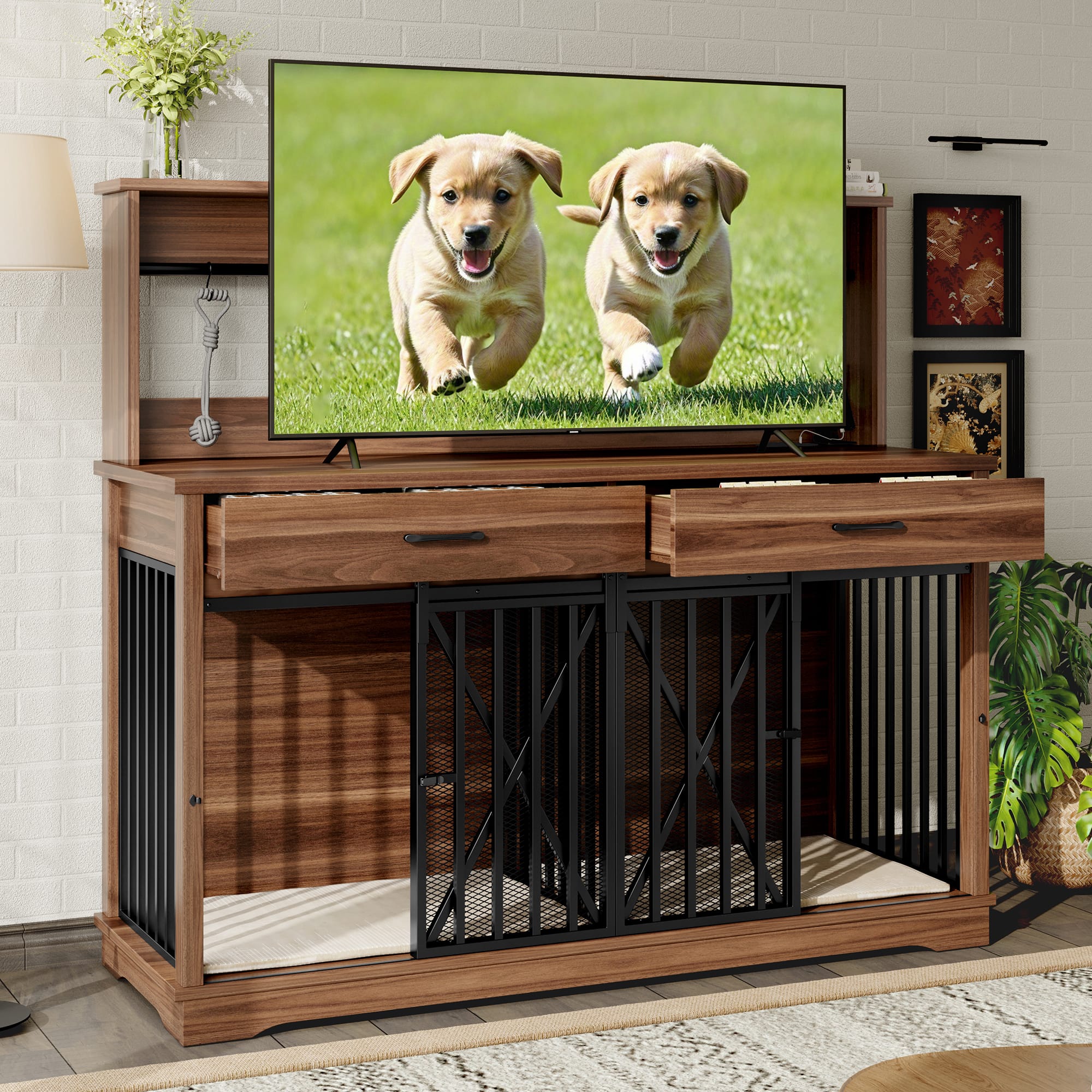55.1" Heavy Duty Dog Cage Table