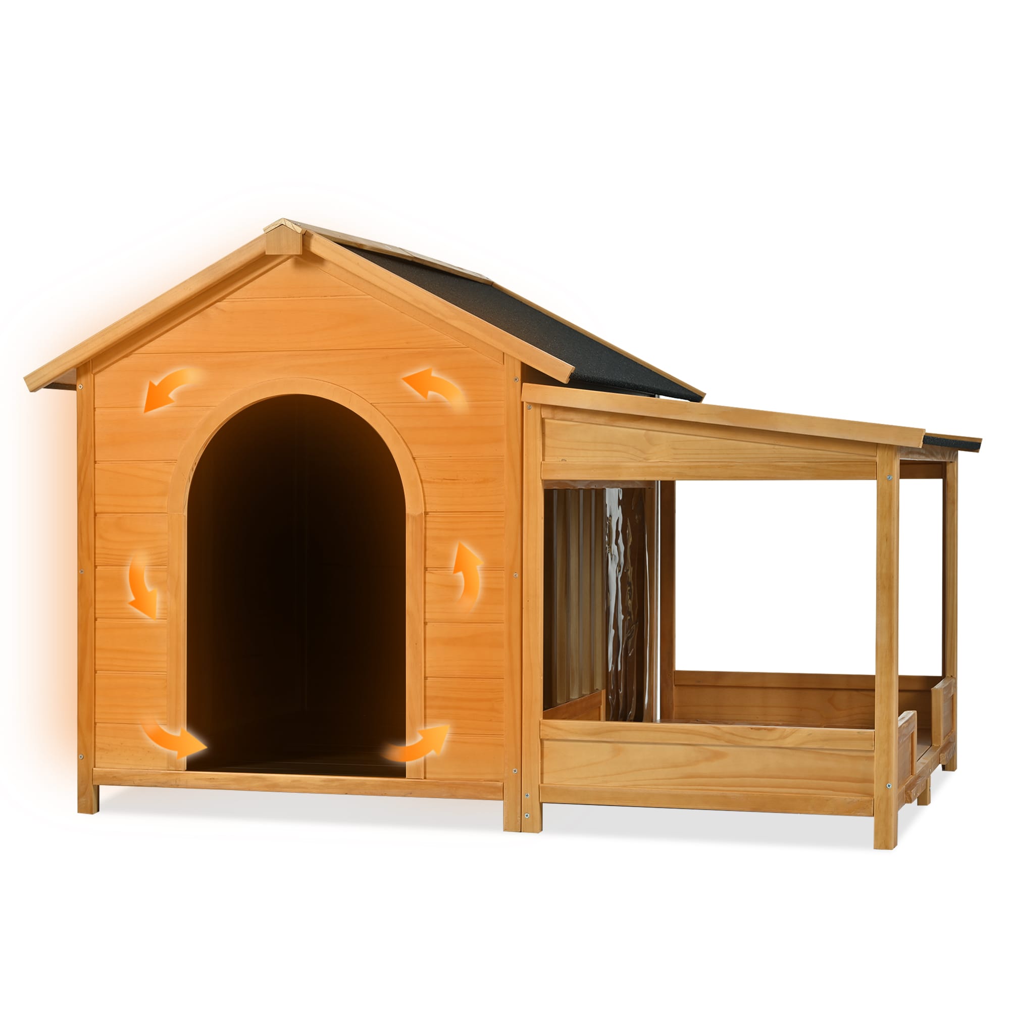 60.2" Large Outdoor Dog House