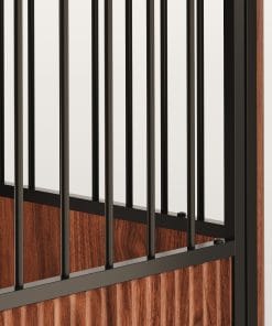 43'' Walnut Fluted Wood Dog Crate