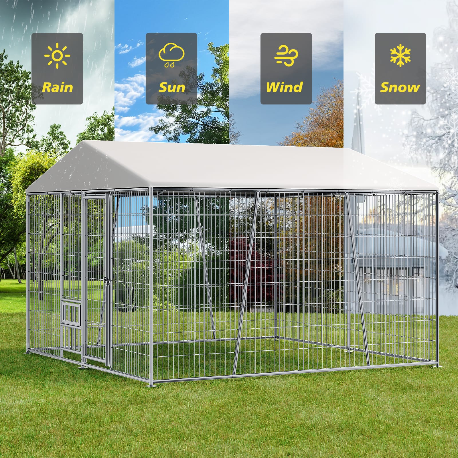 10*10FT Heavy-duty Outdoor Dog Kennel