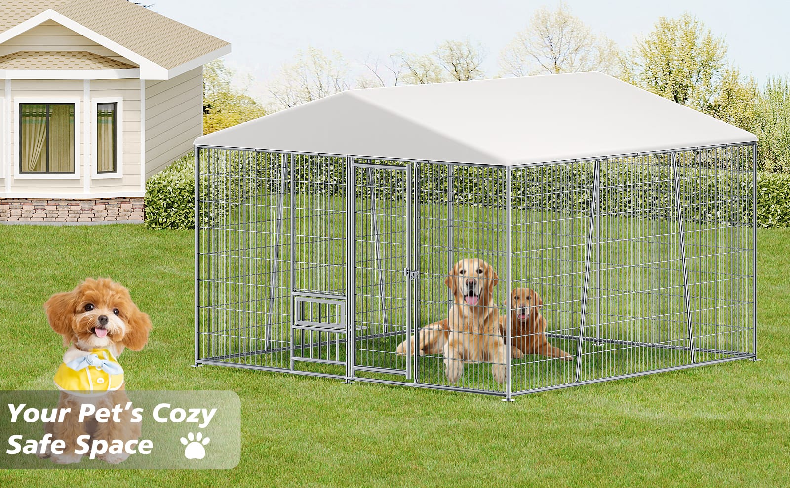 10*10FT Heavy-duty Outdoor Dog Kennel