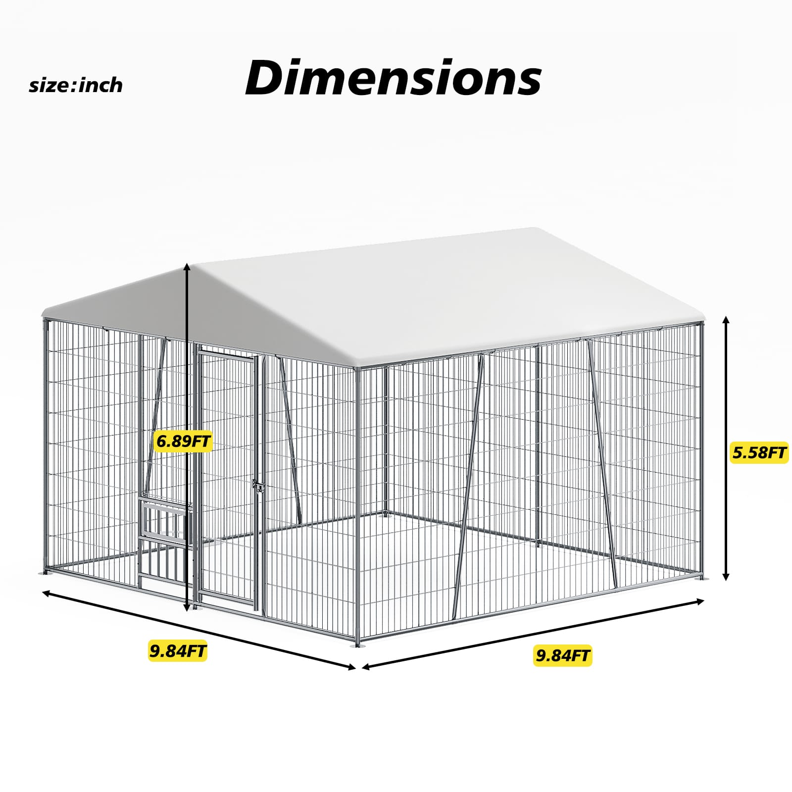 10*10FT Heavy-duty Outdoor Dog Kennel