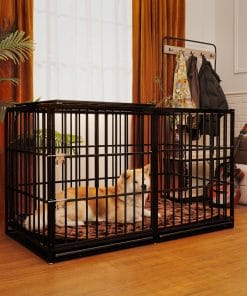 61" Extra Large Metal Dog Crate