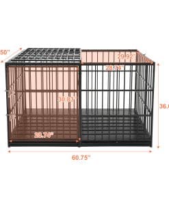 61" Extra Large Metal Dog Crate