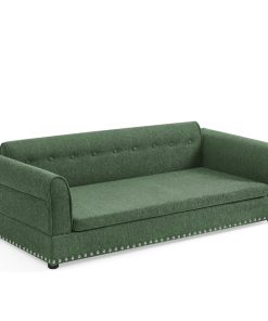 Linen Fabric Elevated Dog Sofa Bed