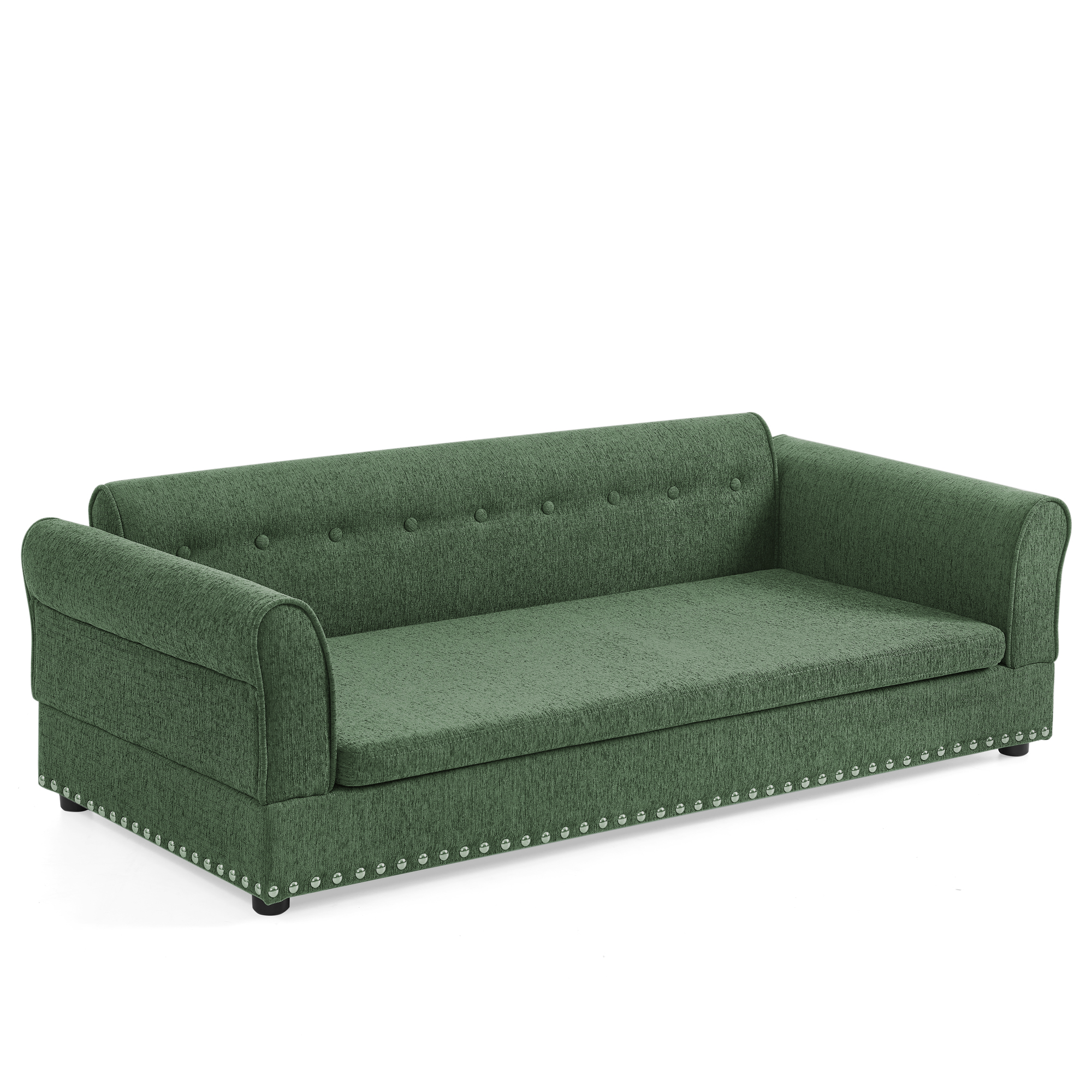 Linen Fabric Elevated Dog Sofa Bed