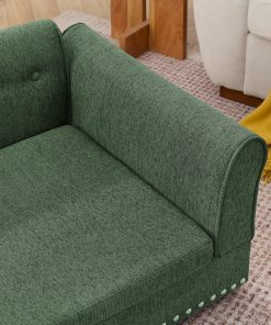 Linen Fabric Elevated Dog Sofa Bed