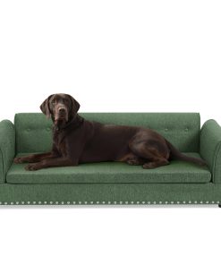 Linen Fabric Elevated Dog Sofa Bed