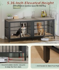 80" Dog Crate End Table