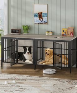 80" Dog Crate End Table