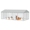 20x10 FT Large Outdoor Dog Kennel with Canopy