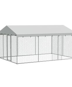 15x10 FT Large Outdoor Dog Kennel with Canopy