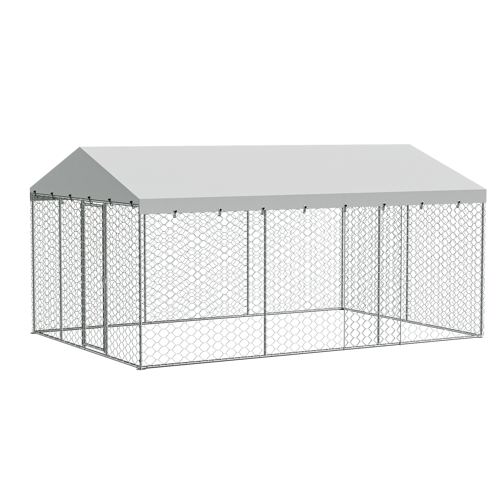 15x10 FT Large Outdoor Dog Kennel with Canopy
