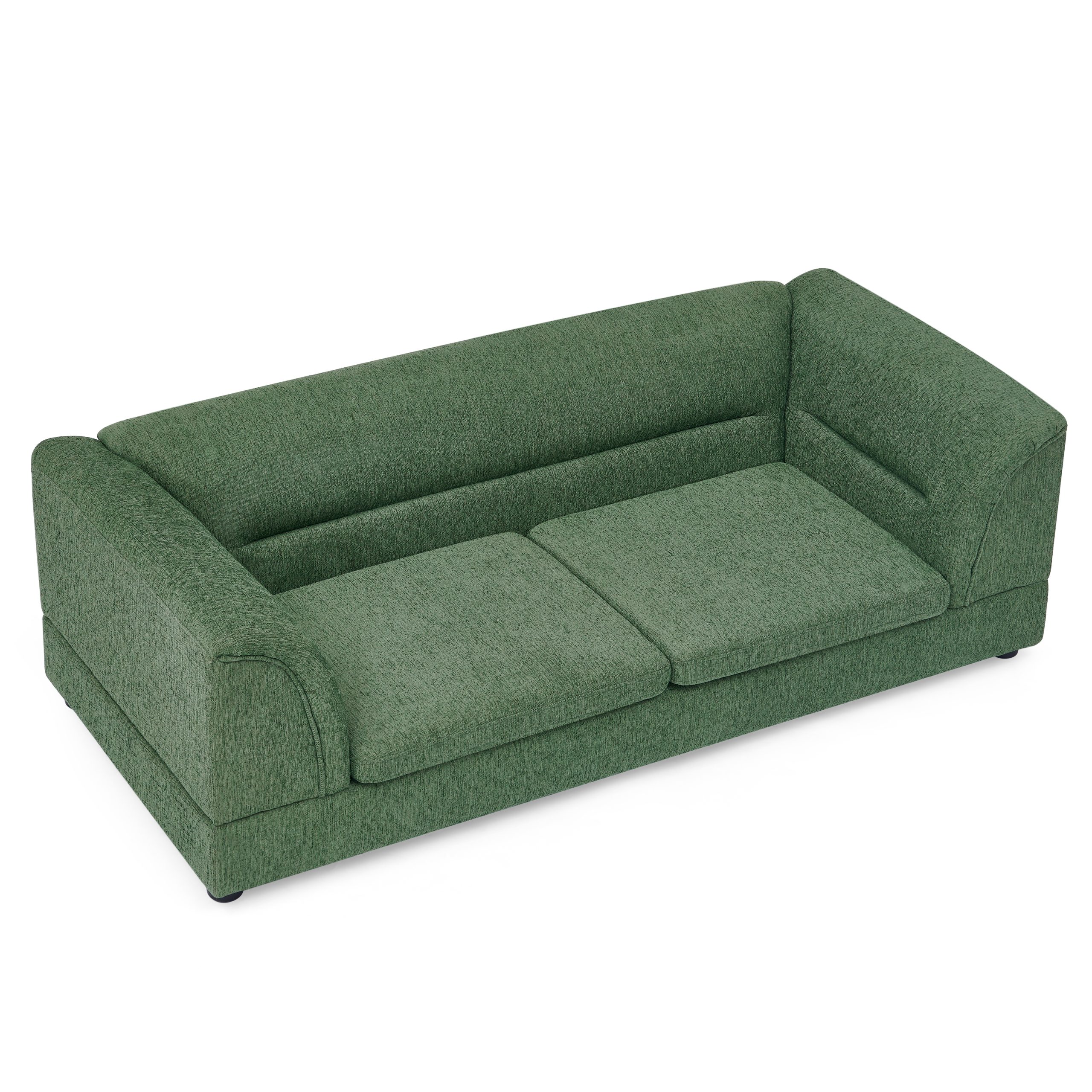 Curved Armrest Rectangular Dog Sofa