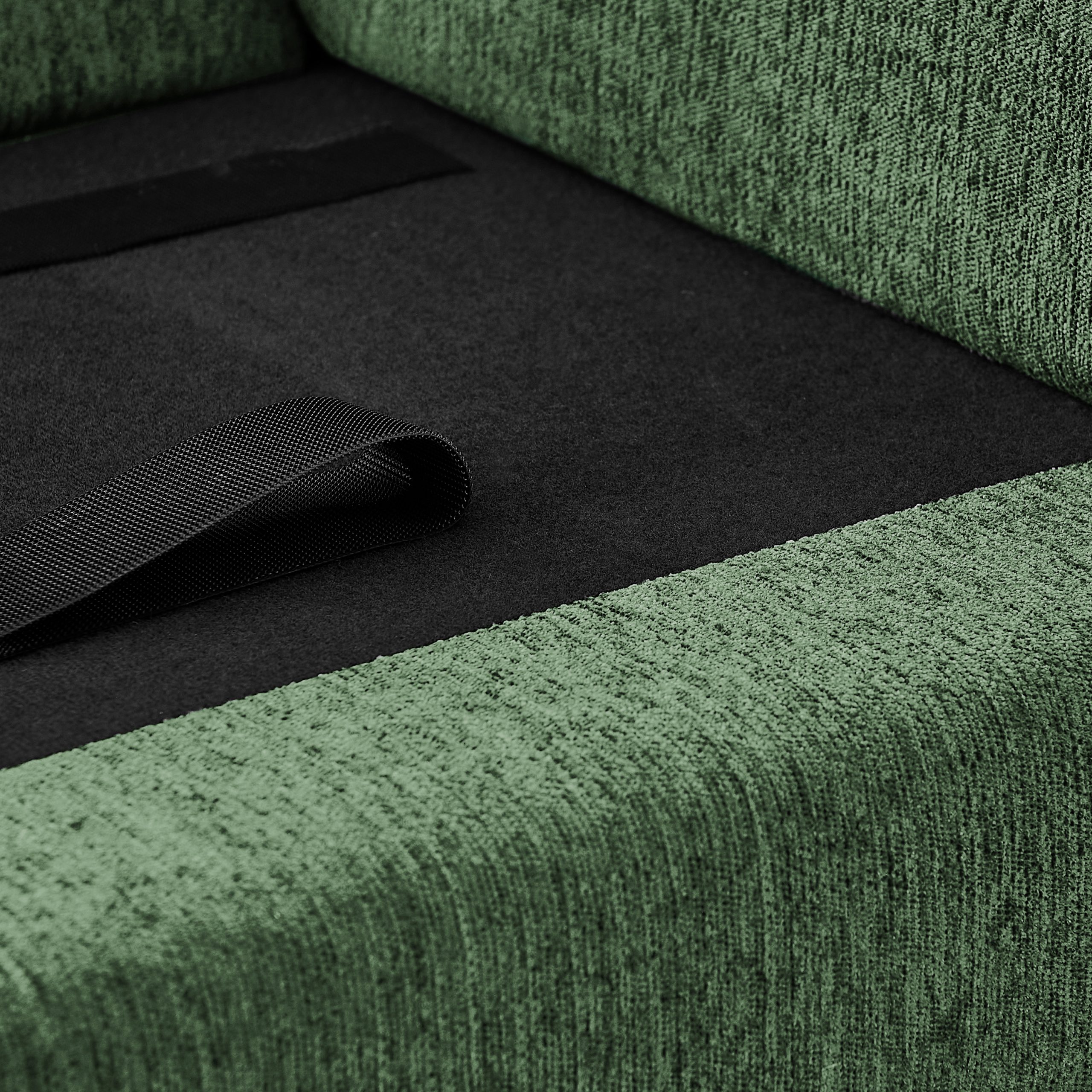 Curved Armrest Rectangular Dog Sofa