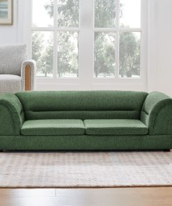 Curved Armrest Rectangular Dog Sofa
