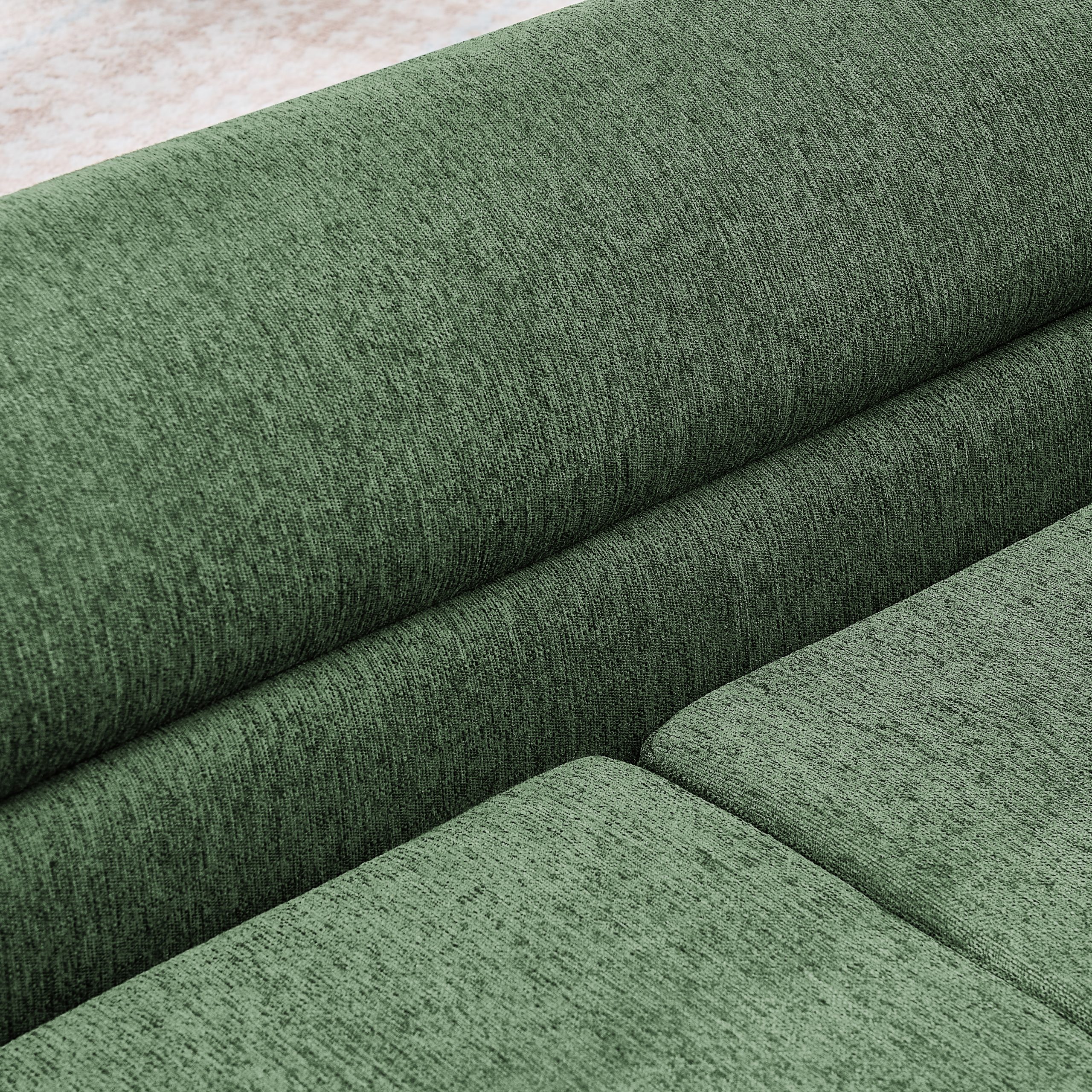 Curved Armrest Rectangular Dog Sofa