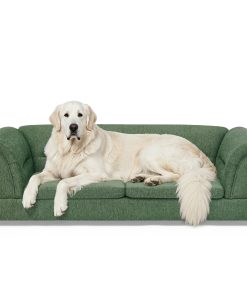 Curved Armrest Rectangular Dog Sofa